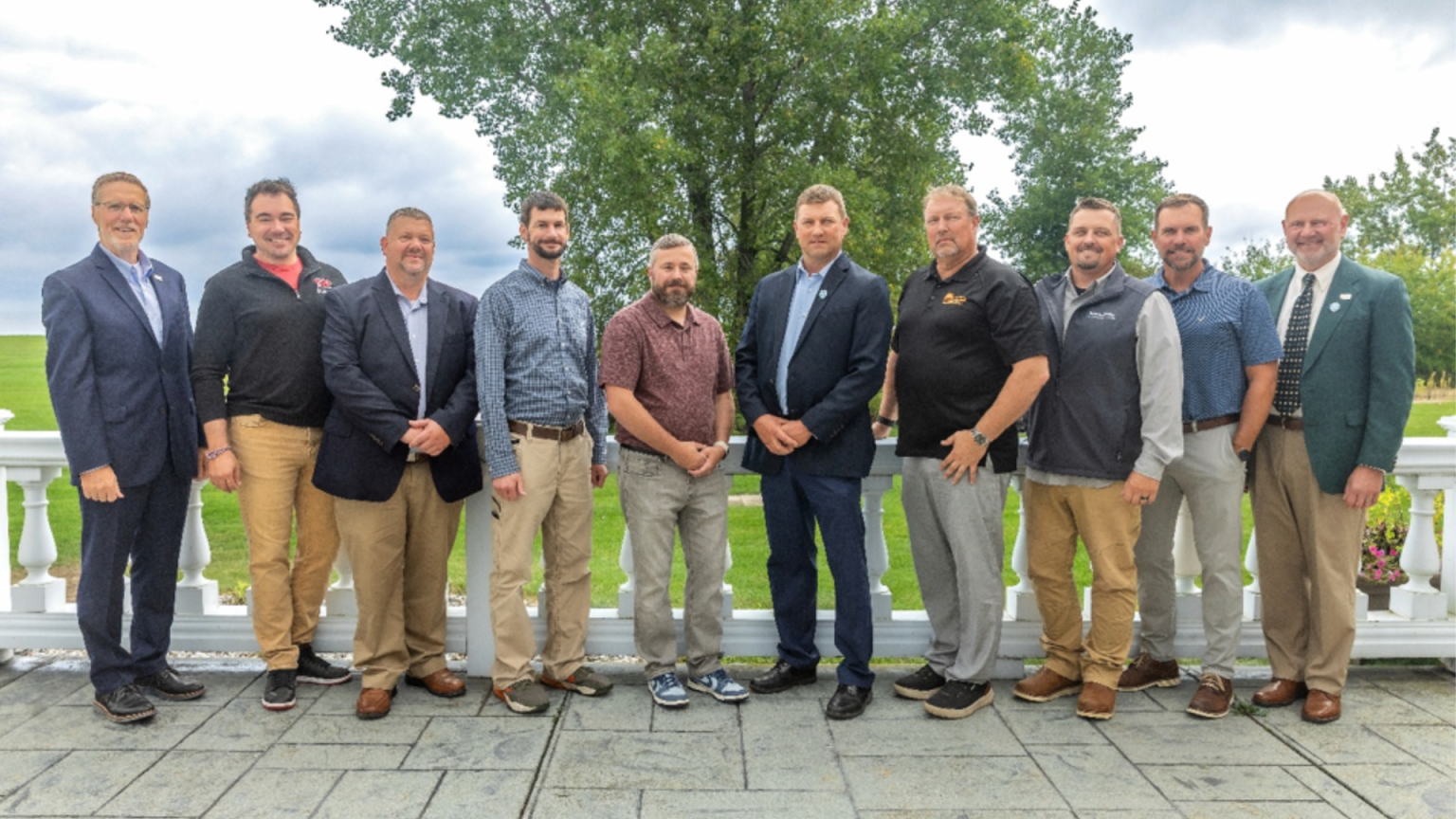Photo from left to right: WPPI Energy President and CEO Mike Peters, SPU Supervisory Engineer Andrew Hirvela, Cedarburg Light & Water General Manager Karsten Huse, Lake Mills Light & Water Director of Utilities Lucas Caine, New Holstein Utilities General Manager Marc Stephanie, Sturgeon Bay Utilities Electric Utility Manager Jason Bieri, Oconomowoc Utilities Manager Kevin Kaari, Hustisford Utilities Manager Cade Schreiber, Waupun Utilities Meter Technician/Lineworker Chris Jahn and WPPI Board Chair Jim Stawicki.